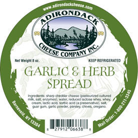 Adirondack Garlic & Herb Spread 4 or 8 Pack
