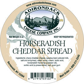 Adirondack Horseradish Cheddar Spread 4 or 8 Pack